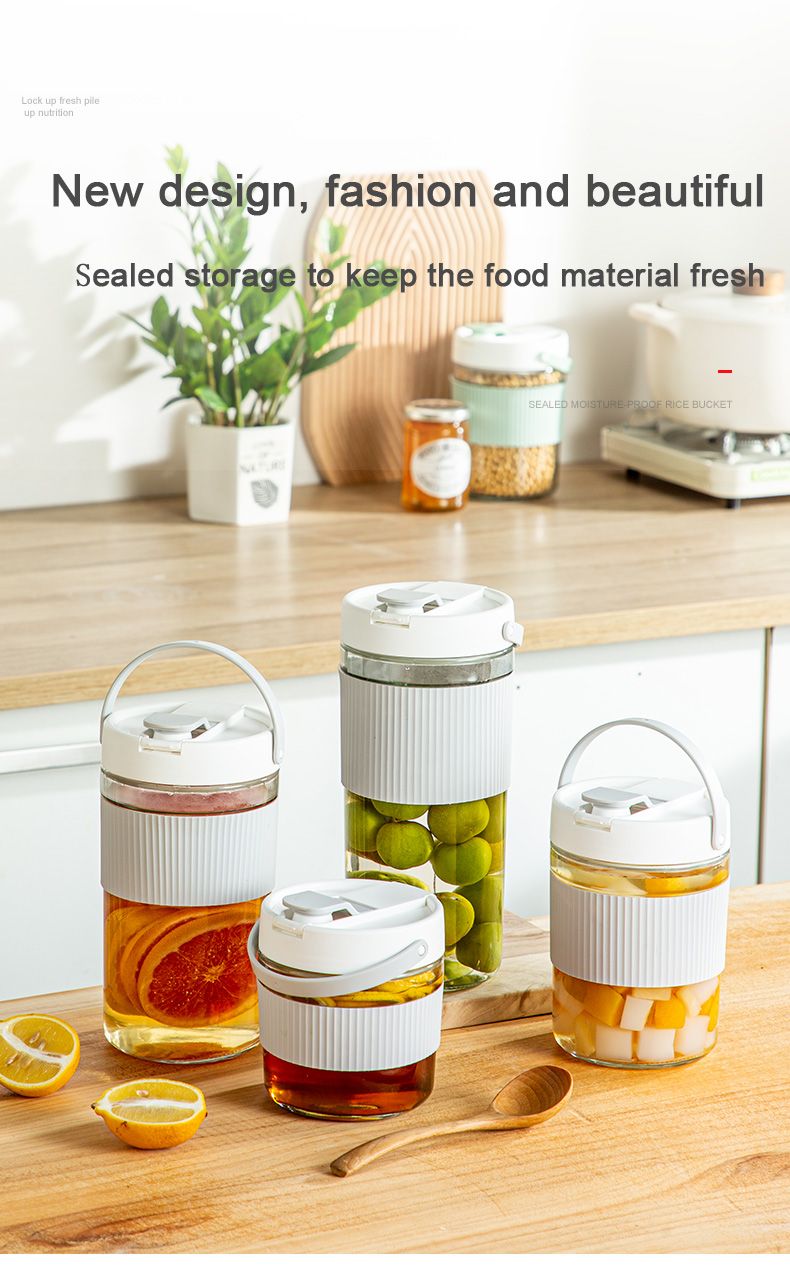 Glass Storage Pickle Jar No Leak 01