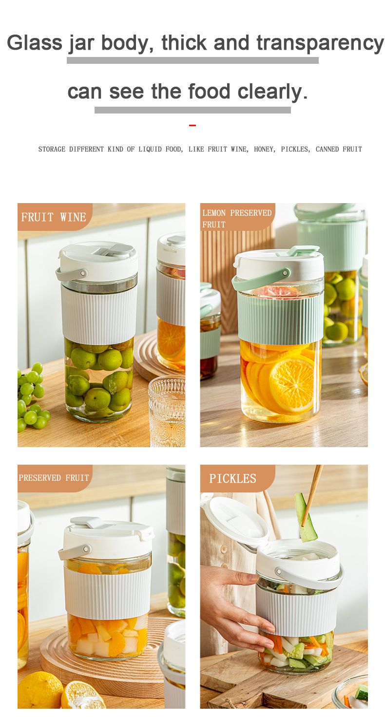 Glass Storage Pickle Jar No Leak 05